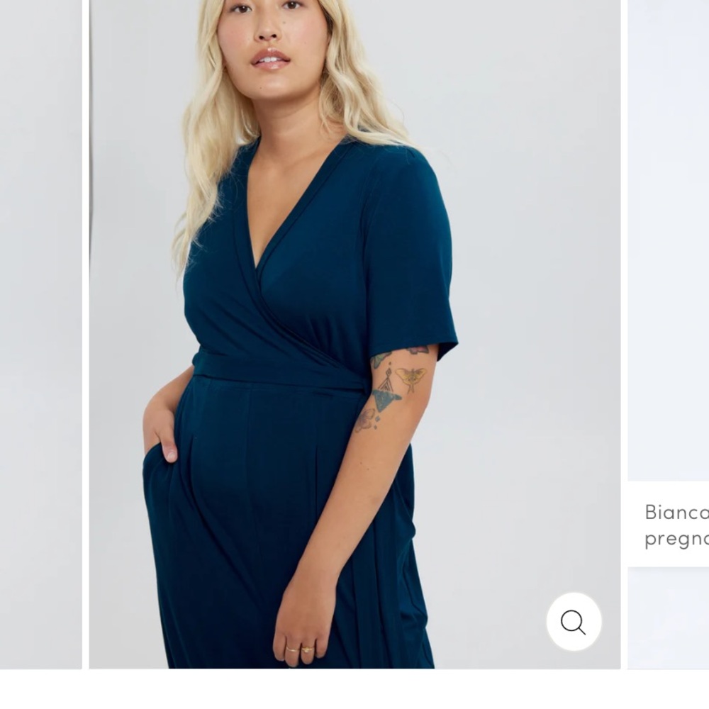 Ingrid + Isabel maternity wrap jumpsuit size small